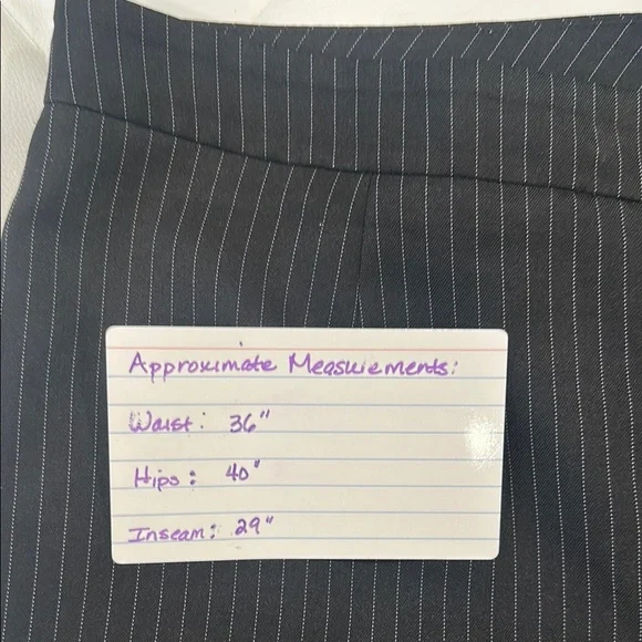 Le Suit Fully Lined Black Pinstripe Suit - Picture 6 of 7